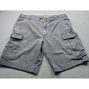 Carhartt Men's 40 Relaxed Fit Carpenter Shorts Gray Used Condition SEE ITEM INFO